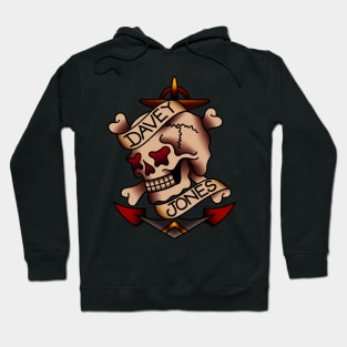 OldSalt American Traditional Davey Jones Nautical Skull Hoodie